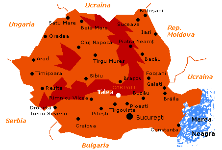 Carte de La Roumanie