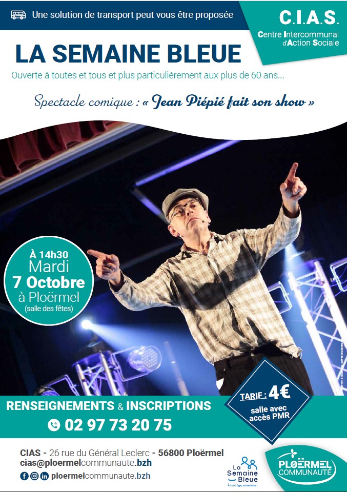 affiche spectacle semaine bleue 2025