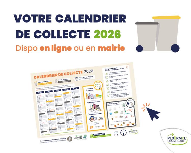 Calendriers de collecte des déchets à Forges de Lanouée 